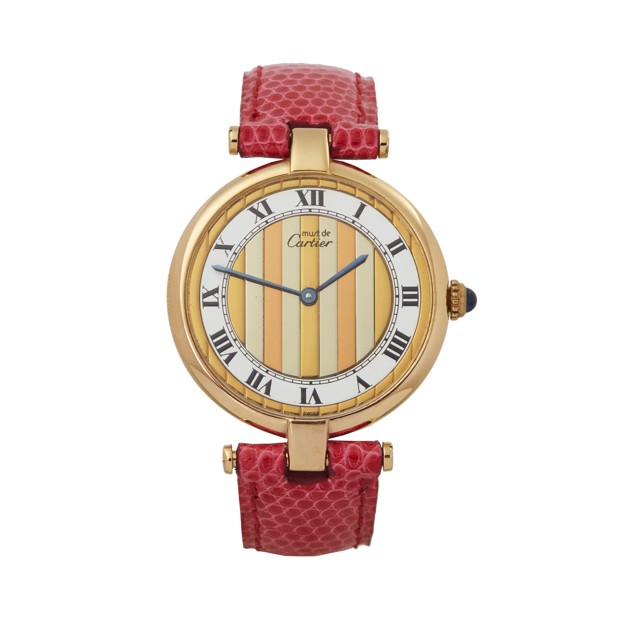 Cartier Must de Cartier Tri-Colour 35338 Ladies Gold Plated Watch - Image 9 of 9