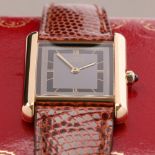 Cartier Must de Cartier Tank 691006 Ladies Gold Plated Paris Watch