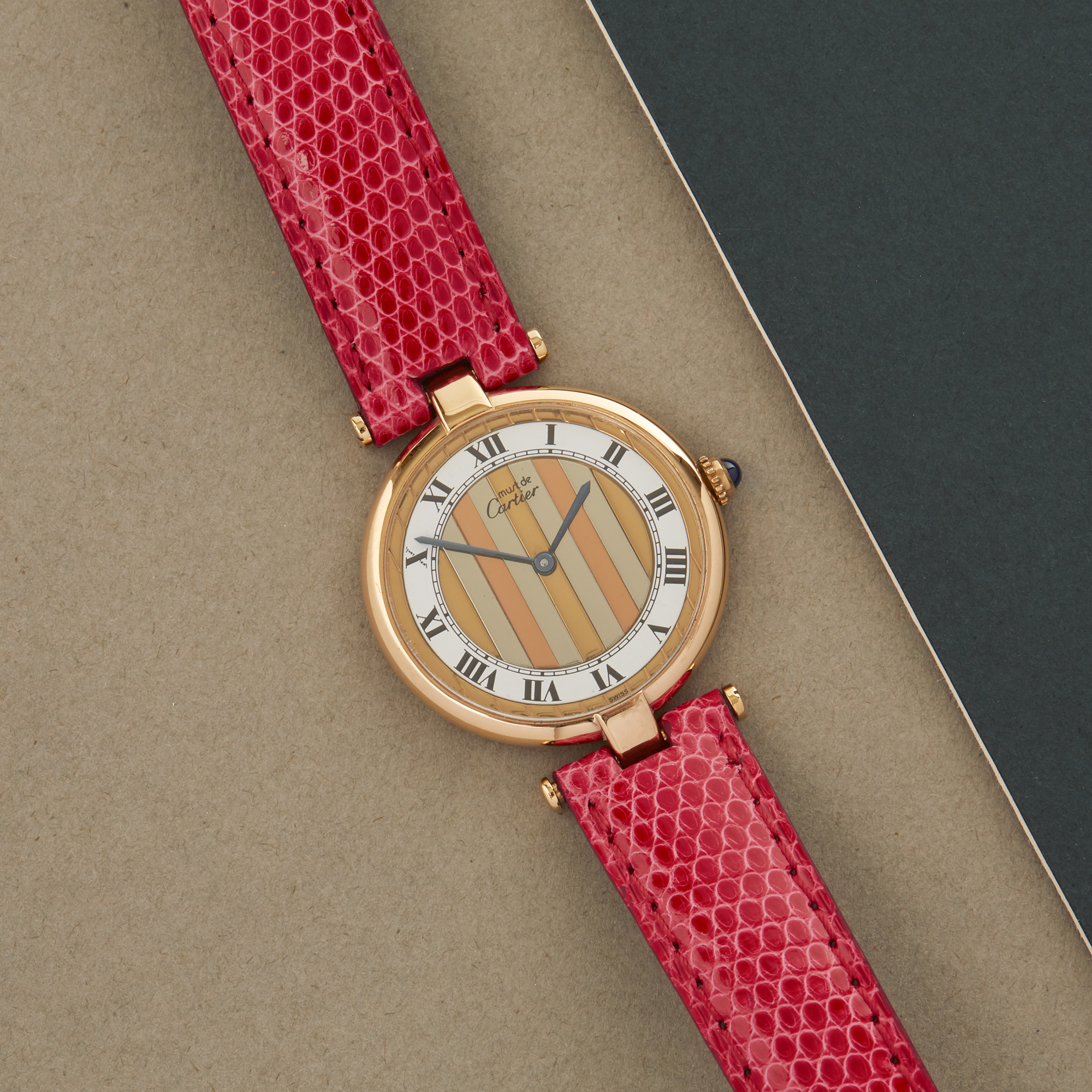 Cartier Must de Cartier Tri-Colour 35338 Ladies Gold Plated Watch - Image 8 of 9