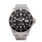 Rolex Submariner Date 16610 Men Stainless Steel Watch