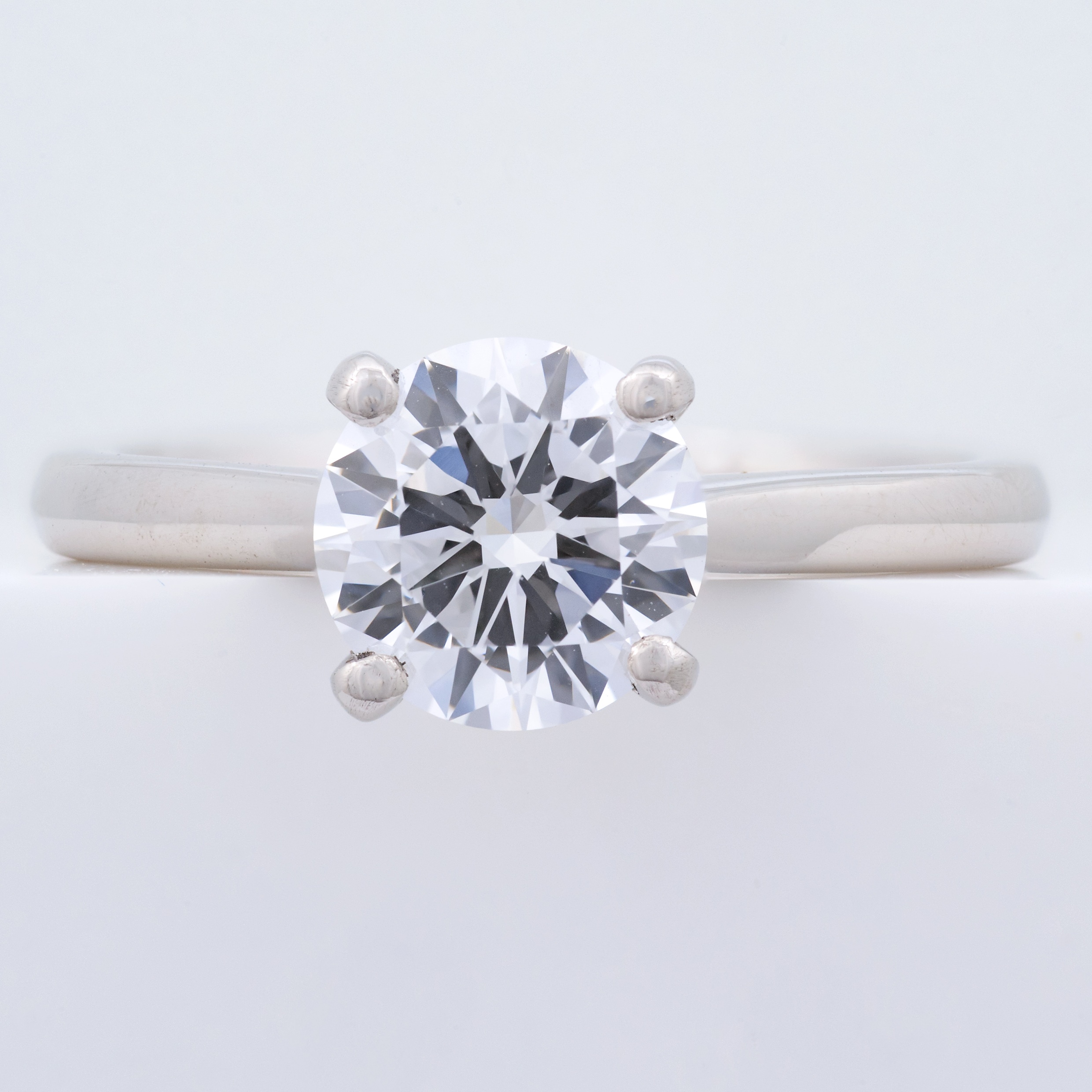 An exceptional quality platinum D-colour, 1.55ct, VVS2 clarity solitaire diamond ring, certificated - Image 2 of 9