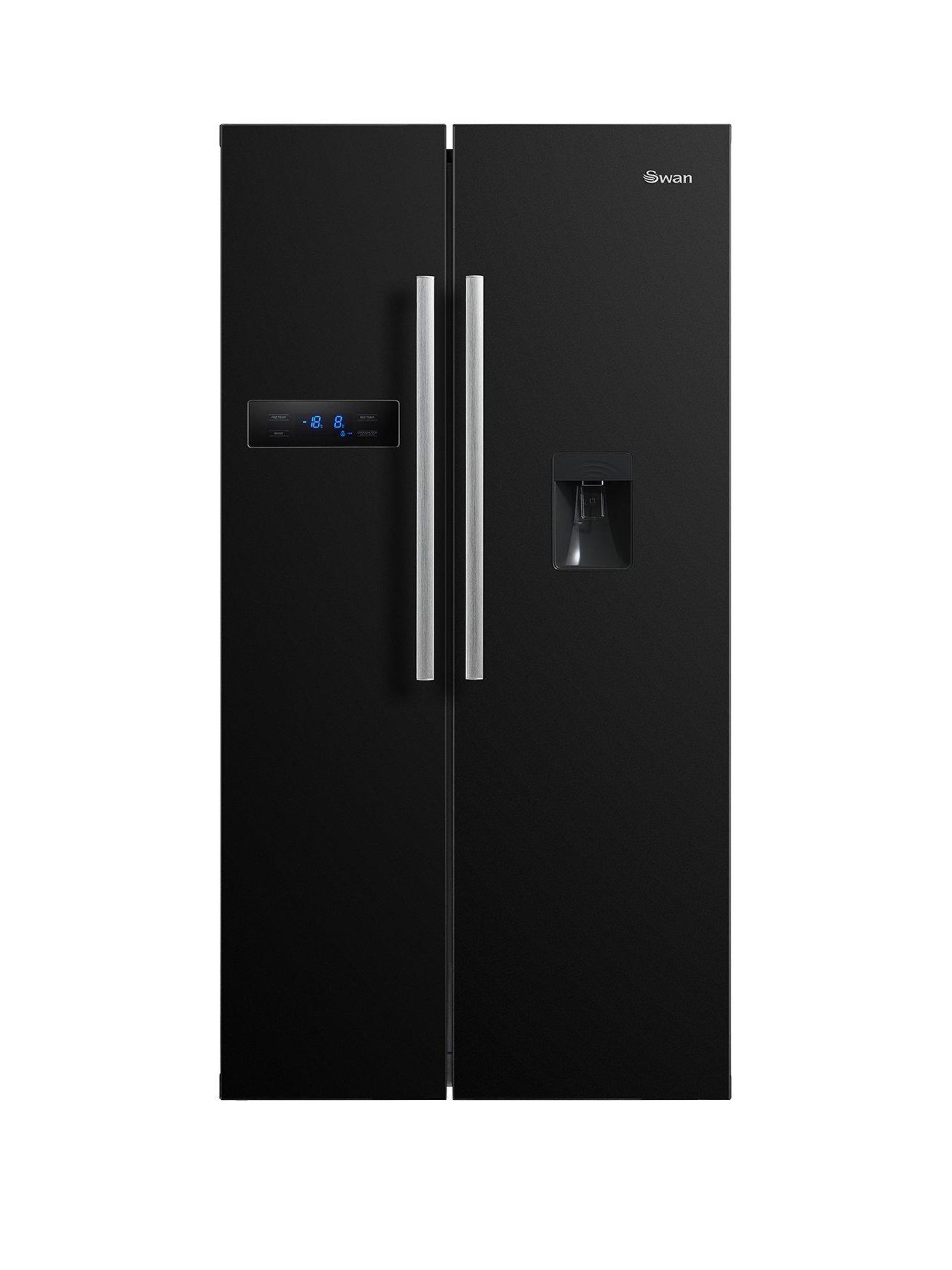 Swan sr70110b american-style fridge freezer [black] 186x97x78cm rrp: £778.0