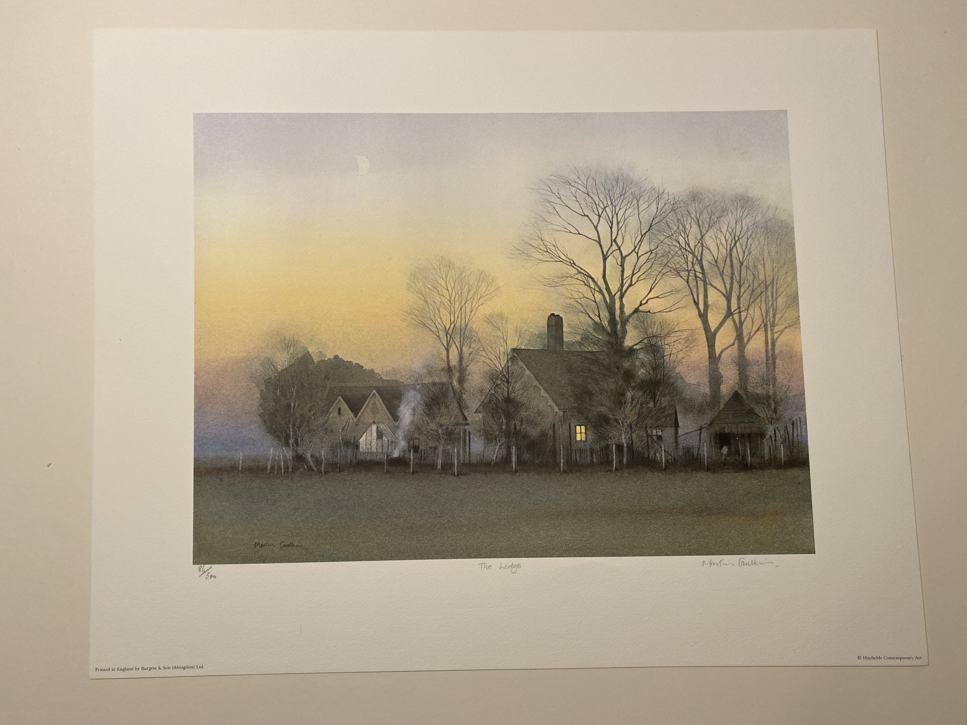 Martin Caulkin Signed Limited Edition Print, The Lodge