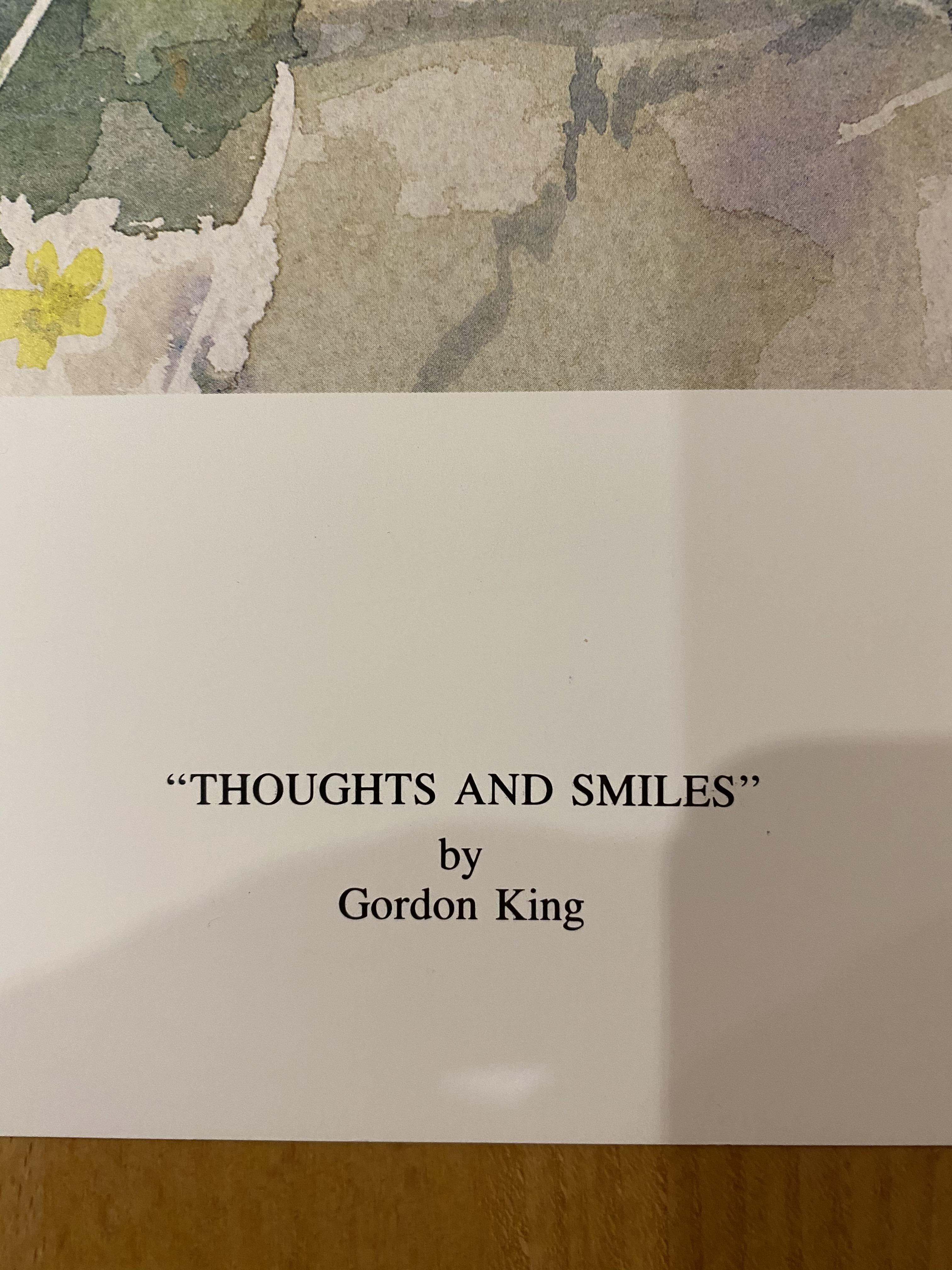 Gordon King Limited Edition Signed Print 'Thoughts & Smiles' - Image 3 of 7