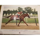 NINE Justify Triple Crown Winner Artist Proof by Graeme Baxter