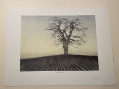 Martin Caulkin Signed Limited Edition Print, The Ploughed Field 1984.