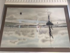 Original Painting by Jas. E. Wadsworth The Swale 1980