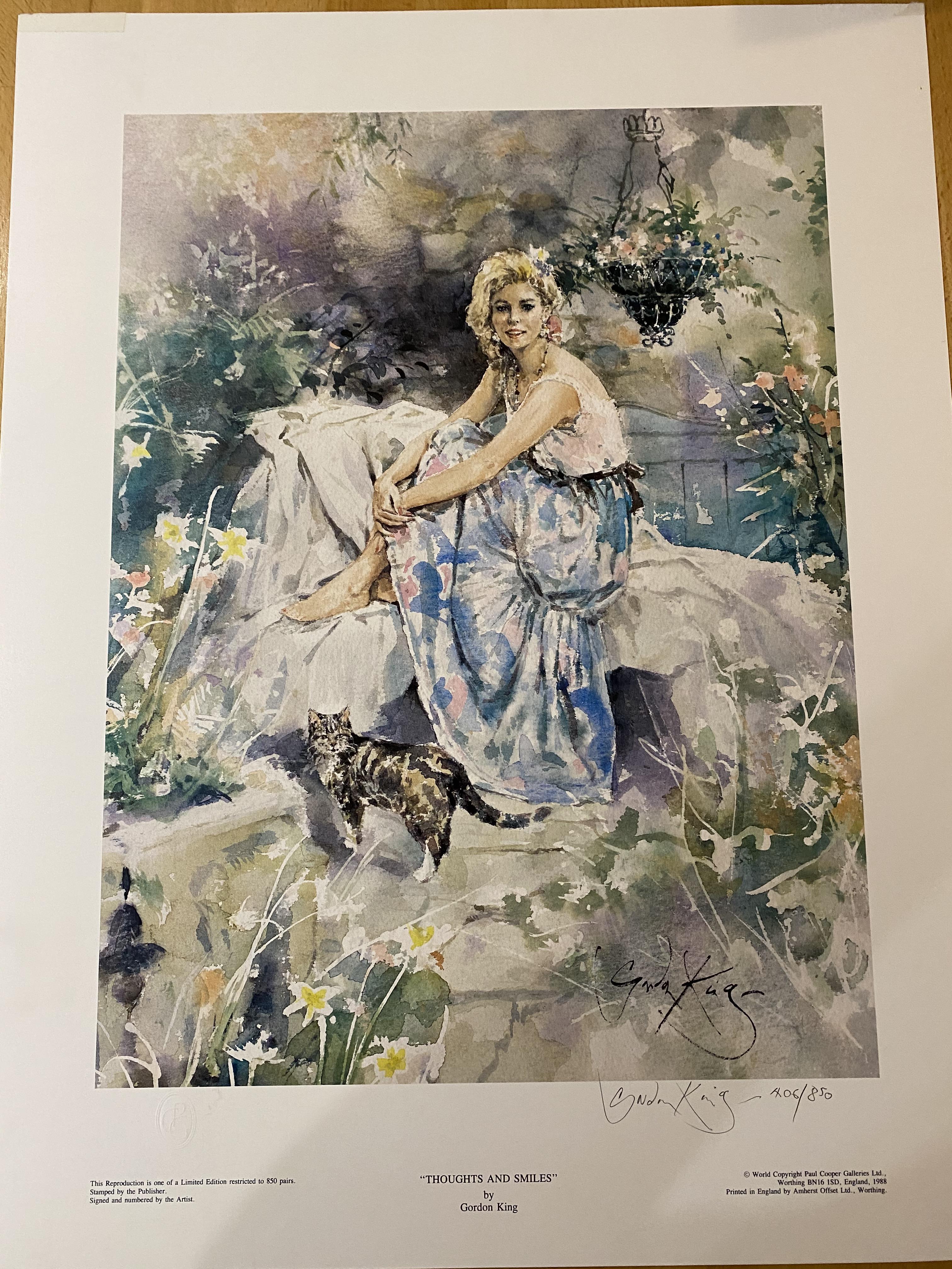 Gordon King Limited Edition Signed Print 'Thoughts & Smiles'