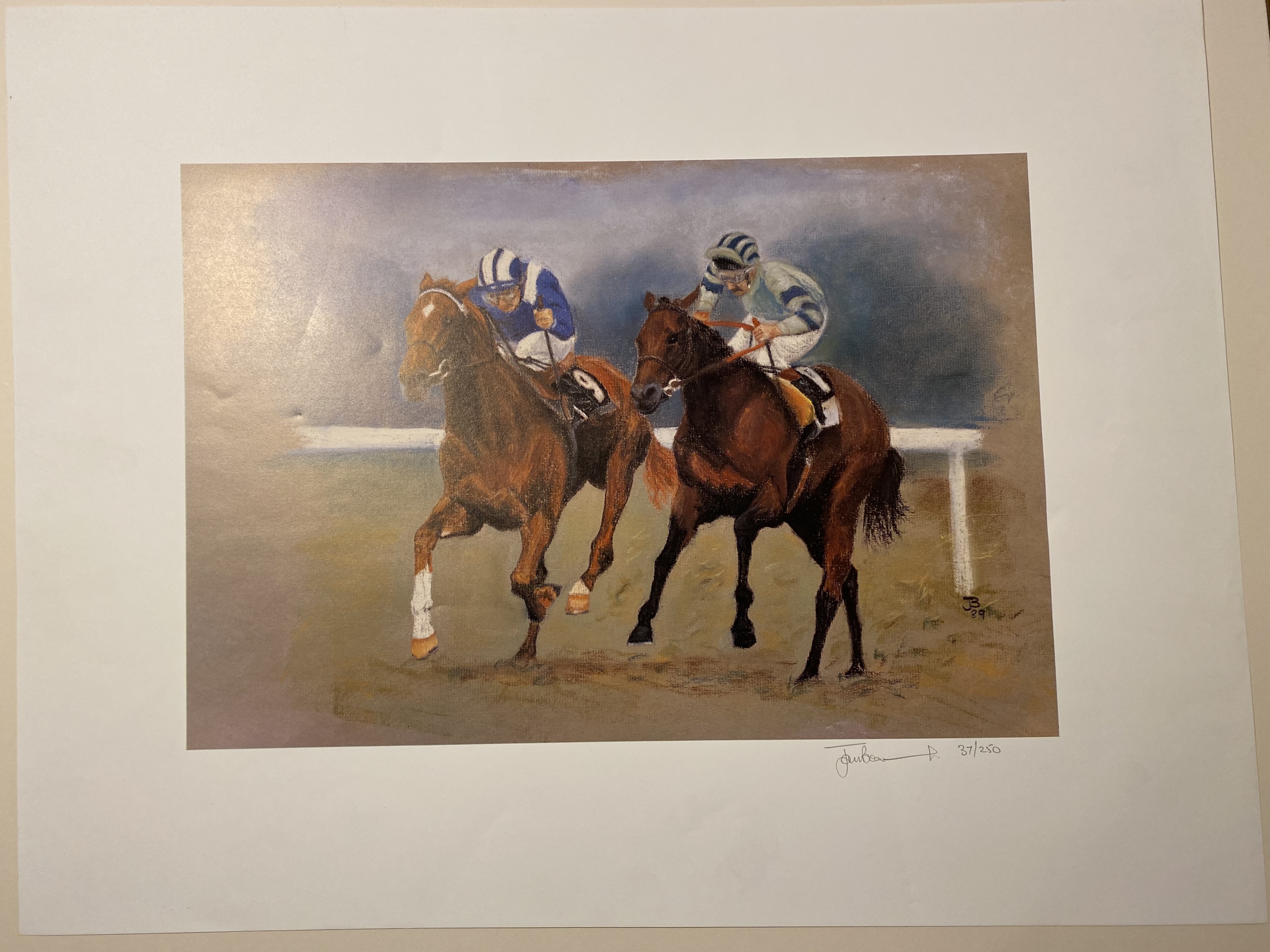 Jan F Beaumont Limited Edition Print, Nathan & Cacoethes 1989