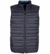 Michael Kors Men's Reversible Packable Vest. Uk Size S Colour Navy