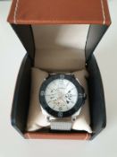 Men’s La Banus King Skeleton Watch With Stainless Steel Silver And Black Colour
