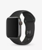 2 X Apple Watch 3E047Zm/A Black Sports Band Strap 44Mm