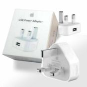3 X Apple Md812B/C 5W Usb Power Adapter For Iphone/Ipod - White