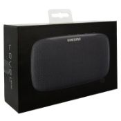 7 X Samsung Original Level Box Slim Wireless Portable Bluetooth Speaker - Black