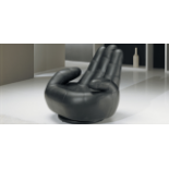 SOSIA 'The Hand' Italian Leather Chair in Black Leather RRP £1699