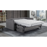 AIMEE Italian Crafted 3 Seat Sofa Bed in PLAZA GREY. RRP £1979