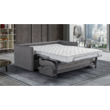 AIMEE Italian Crafted 3 Seat Sofa Bed in PLAZA SILVER RRP £1979