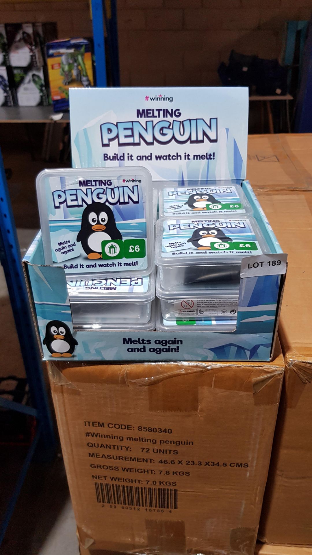 (R1G) 72 X #Winning (Boots) Melting Penguins (New / Sealed) RRP £6 Each (Combined RRP £432)