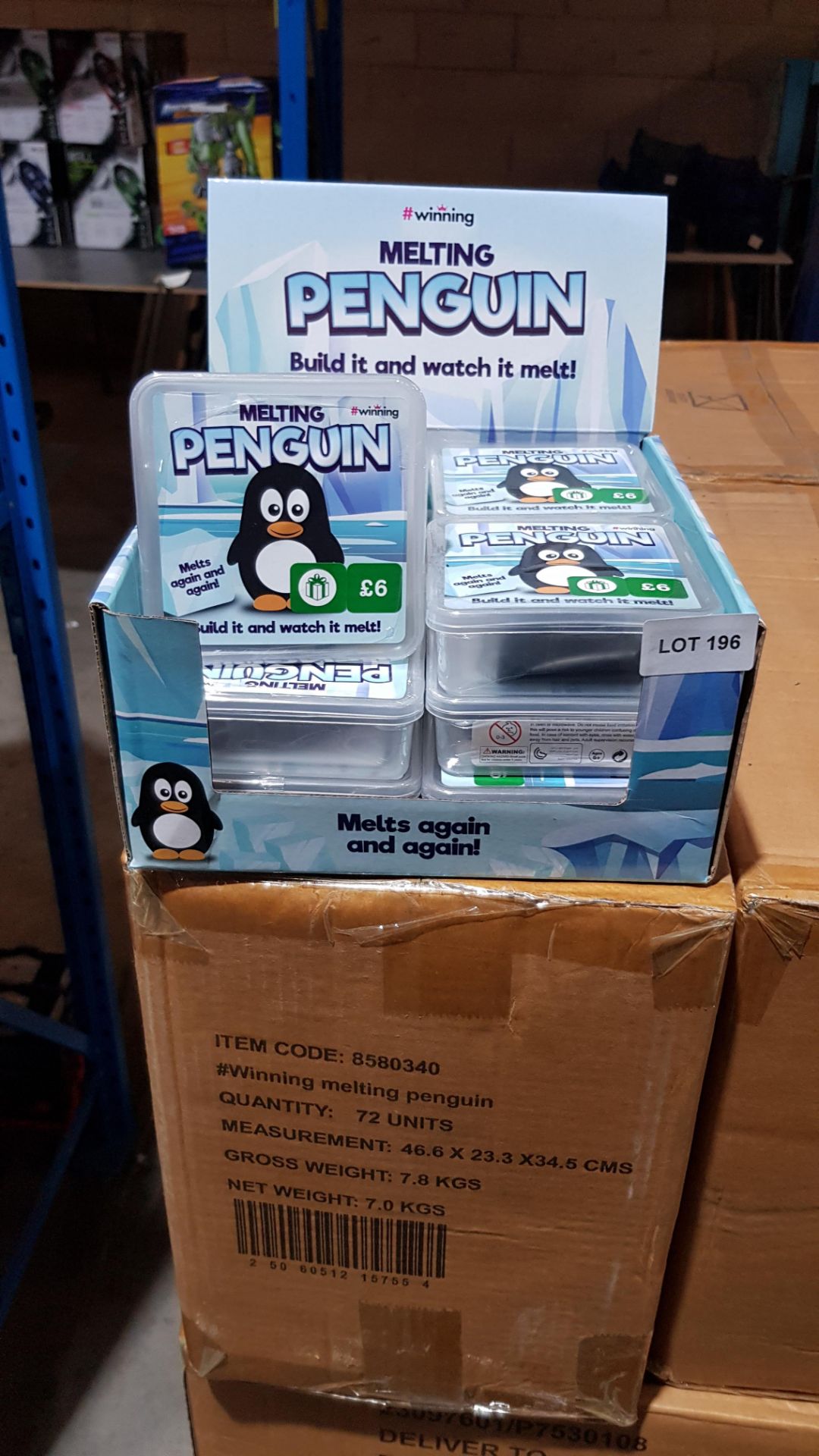 (R1G) 72 X #Winning (Boots) Melting Penguins (New / Sealed) RRP £6 Each (Combined RRP £432)