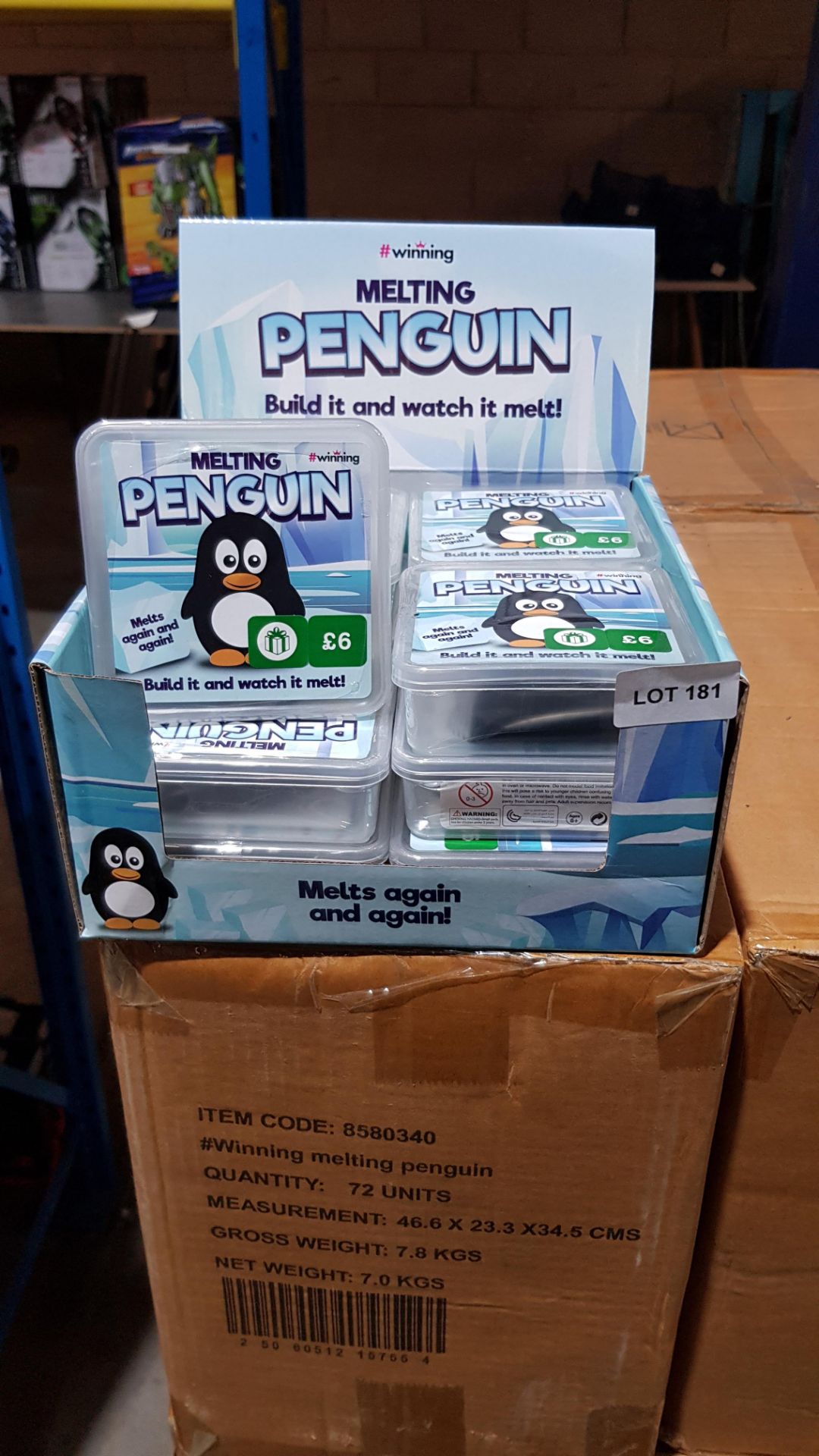 (R1G) 72 X #Winning (Boots) Melting Penguins (New / Sealed) RRP £6 Each (Combined RRP £432)