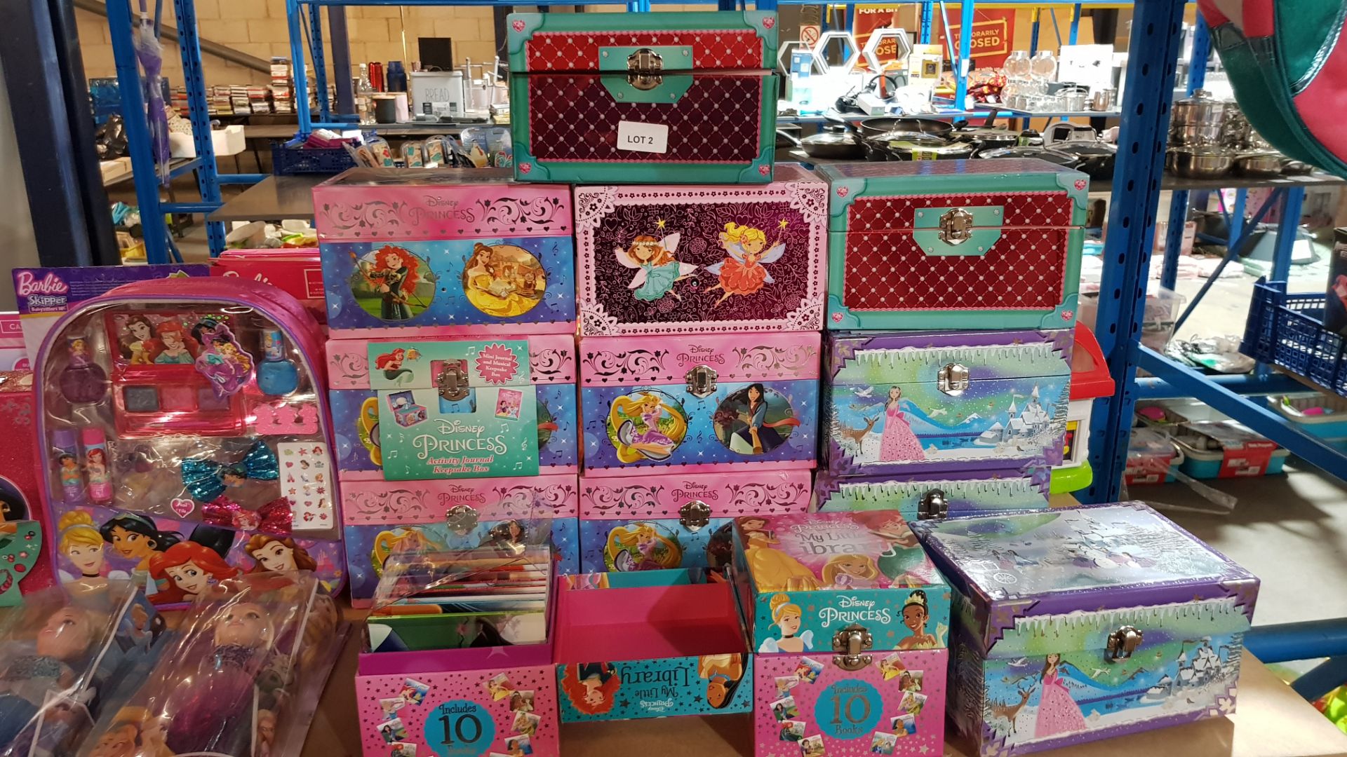 (R3P) Approx. 25 Items : To Include Disney Princess Activity Journal / Keepsake Boxes, Craft & Beed - Image 3 of 3
