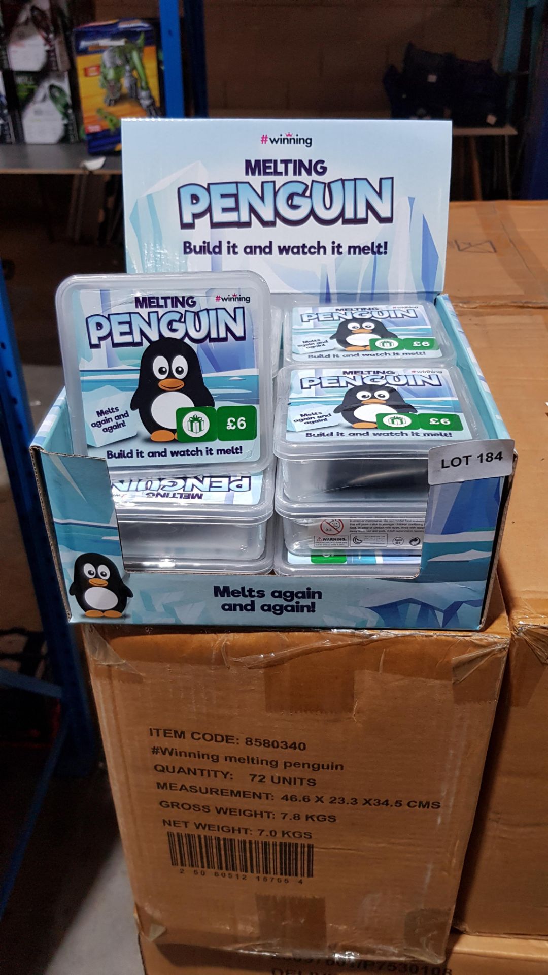 (R1G) 72 X #Winning (Boots) Melting Penguins (New / Sealed) RRP £6 Each (Combined RRP £432)