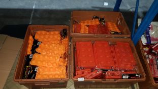 (R10L) Contents Of 3 Boxes : A Quantity Of Halloween Pumpkin Head Ice Cube Trays / Moulds. (New)