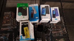 6 X Mixed Mobile Phones : 1 X Alcatel 2038, 1 X Alcatel U3, 1 X Alcatel n2003m 1 X Doro 1370, 1 X S