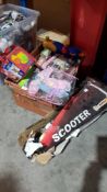 A Quantity Of Toys To Include Scooter, Street Mayhem RC Car, Activity Cube & Shelly Doll Set