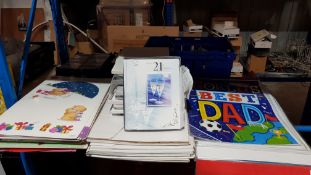 (R7F) Contents Of Shelf. A Quantity Of Mixed Greeting Cards To Include Jumbo FatherÕs Day, Jumbo Ch