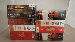 9 X Mixed DVD Box Sets (All New / Sealed). 2 X Heroes The Complete Series, 2 X Minions, 1 X Justice