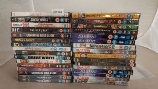 32 X Mixed DVDÕs (All New /Sealed). To Include The Wolf Of Wall Street, Jurassic World, Great White