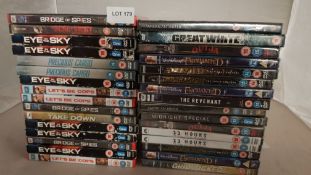 32 X Mixed DVDÕs (All New / Sealed). To Include Star Wars The Force Awakens, American Sniper, Bridg