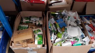 (R6L) Contents Of 2 Boxes : Mixed Household /Health / Care Items To Include Dettol Soap, Prevalin A