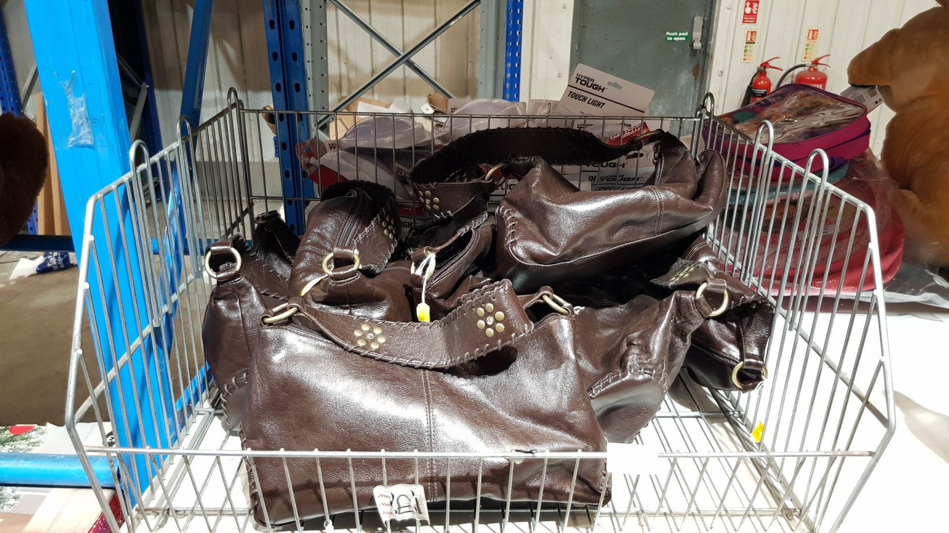 (R7C) 8 X Brown Clutch Bag (New)