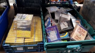 (R6M) Contents Of 2 Containers : A Quantity Of Mixed Recorded Cassette Tapes To Include 46 X The Br