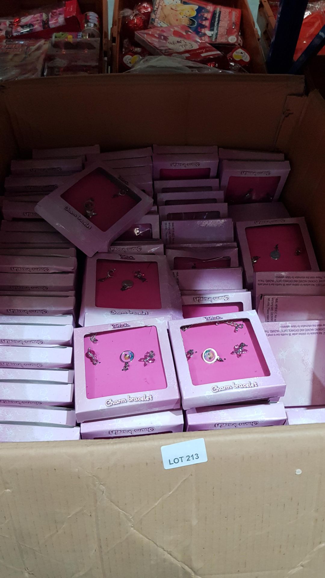 (R10B) Jewellery. Contents Of Large Box : A Quantity Of Witch Charm Bracelet Packs (New)