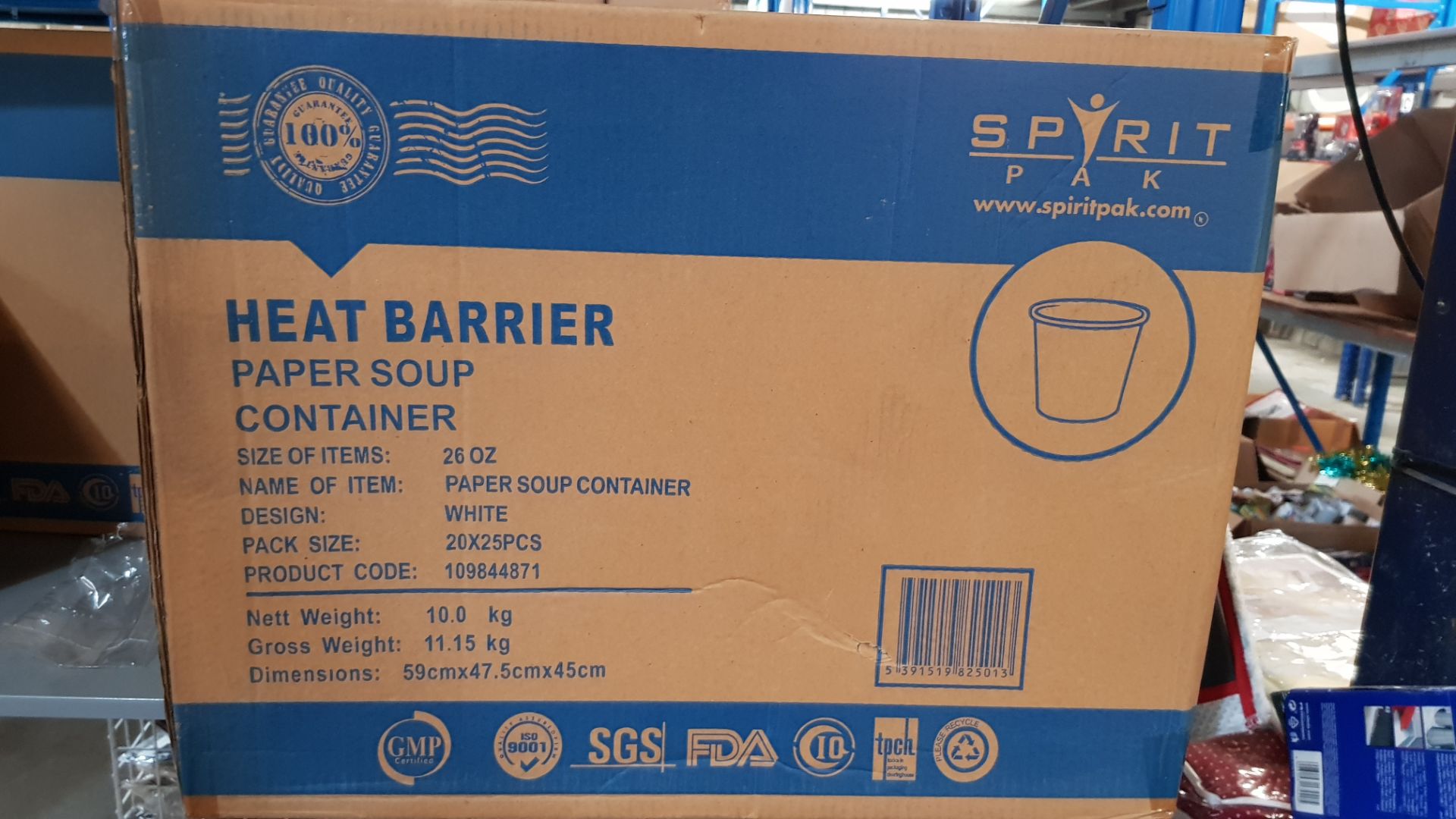 (R4A) Catering. Contents Of 2 Shelves. Approx. (60 X 25 Pieces) Spirit Pak Heat Barrier Paper Soup C - Image 3 of 5