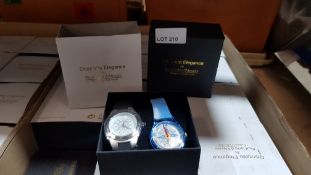 (R10B) Watches 24 X Orizzonte Elegance by PierCarlo d’Alessio Dual Watch Set (New)