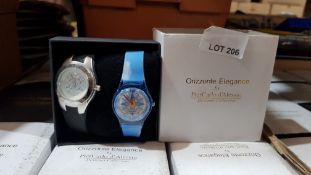 (R10B) Watches. 24 X Orizzonte Elegance by PierCarlo d’Alessio Dual Watch Set (New)