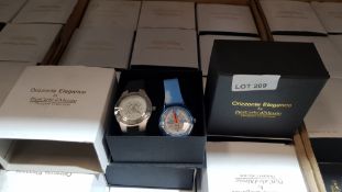 (R10B) Watches. 23 X Orizzonte Elegance by PierCarlo d’Alessio Dual Watch Set (New)