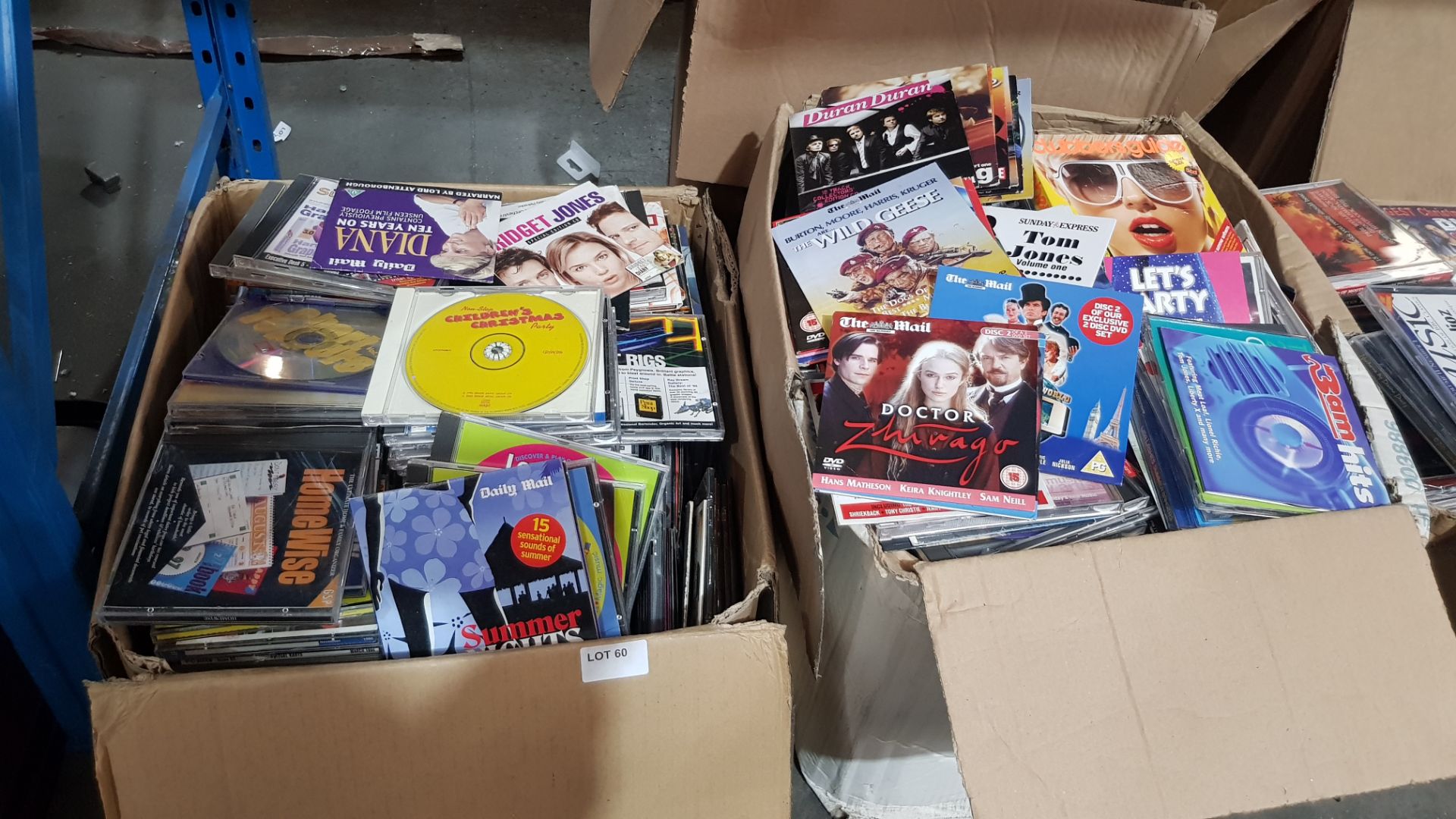 (R4K) Audio / Visual. Contents Of 2 Boxes : A Quantity Of Mixed CDs. To Include Clubbers Guide, Bri