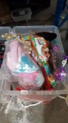 (R8A) Toys. Contents Of Container : A Quantity Of Mixed Toys To Include. Little Tikes Musical Recor