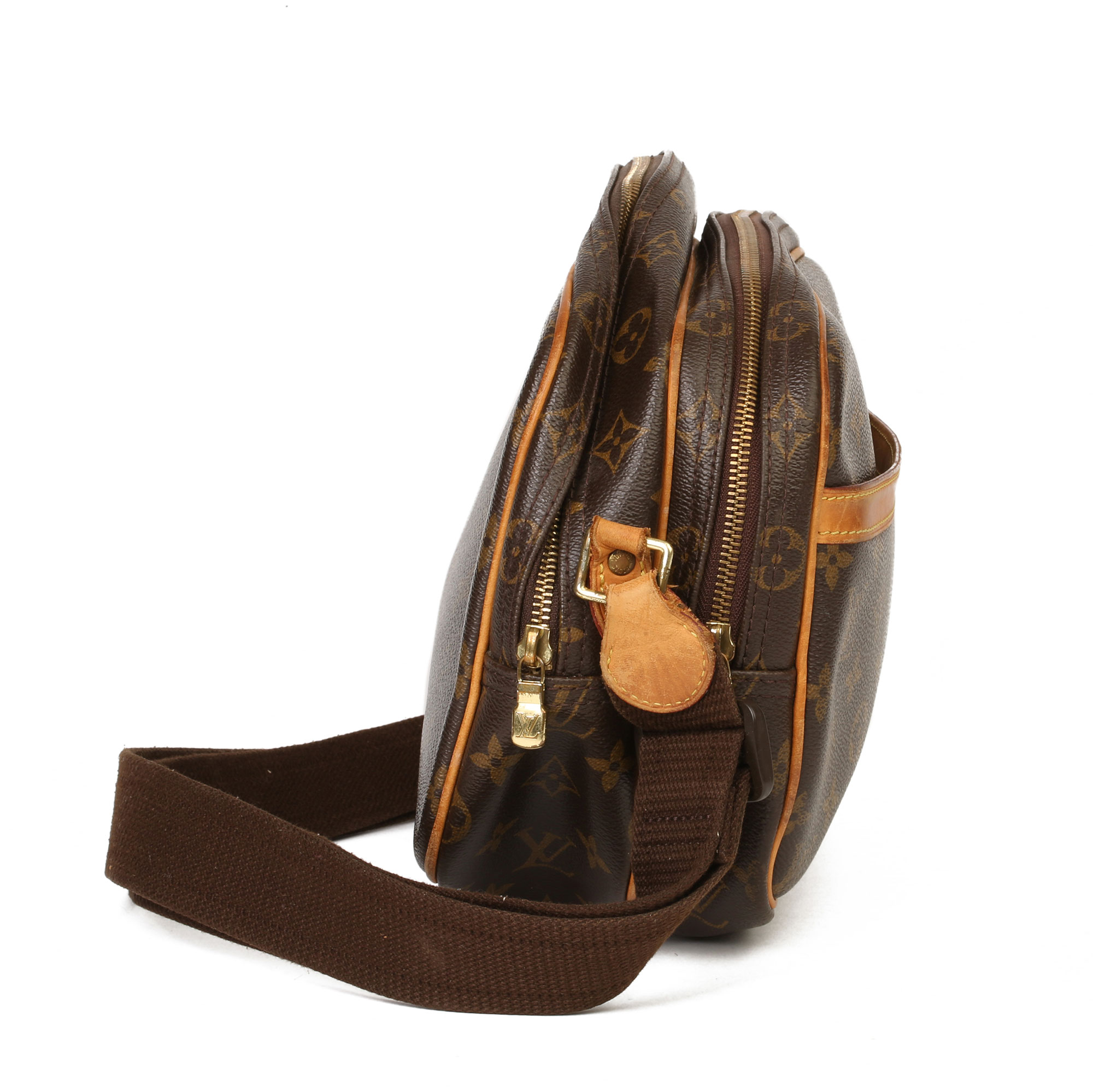 Louis Vuitton Brown Monogram Coated Canvas Reporter PM - Image 12 of 12