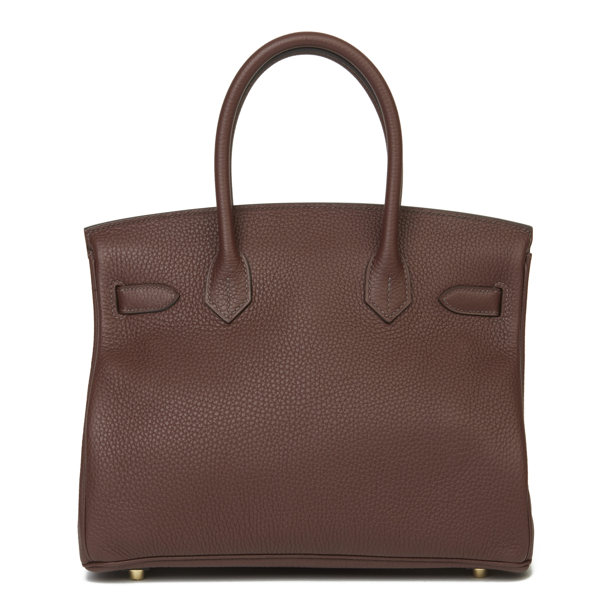 Hermès Havane Clemence Leather Birkin 30cm - Image 9 of 11