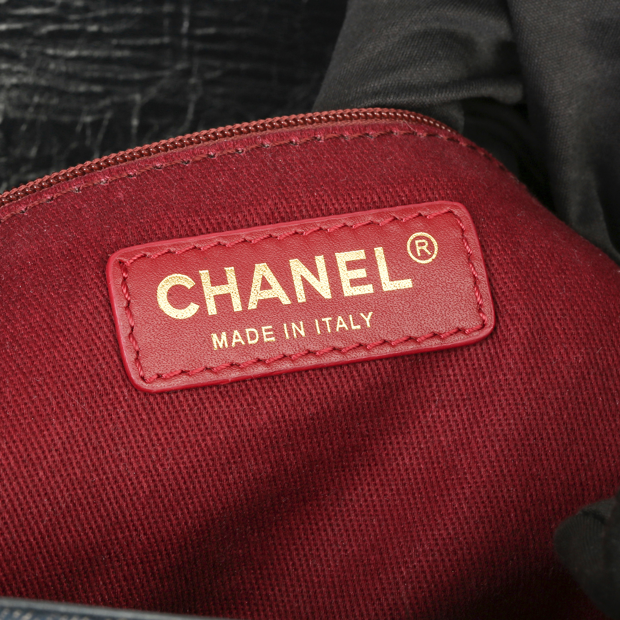 Chanel Blue Quilted Denim & Blue Calfskin Leather Single Flap Bag - Image 5 of 11
