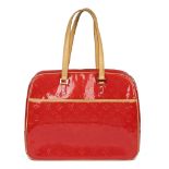 Louis Vuitton Red Monogram Vernis Leather Sutton