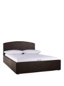 boxed item marston small double lift-up bed [chocolate] 88x128x202cm rrp: £478.0