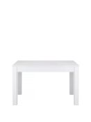 boxed item sleek extending dining table [white gloss] 75x80x190cm rrp: £538.0