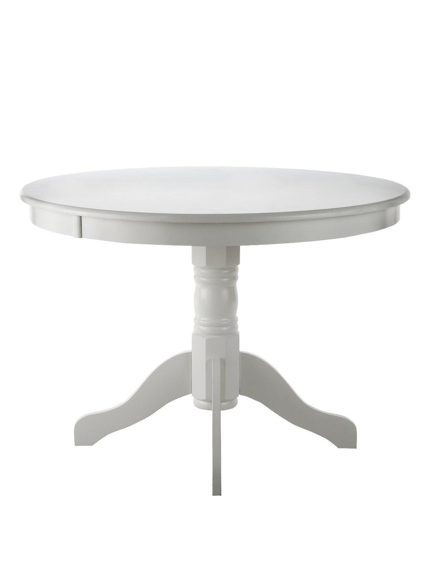 boxed item ace dining table [white] 76x107x107cm rrp: £226.0